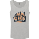 Go Back Funny Climate Change Environment Mens Vest Tank Top Sports Grey