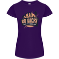 Go Back Funny Climate Change Environment Womens Petite Cut T-Shirt Purple