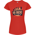 Go Back Funny Climate Change Environment Womens Petite Cut T-Shirt Red