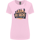 Go Back Funny Climate Change Environment Womens Wider Cut T-Shirt Light Pink