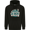 Go Back We Fooked Up Evolution Environment Childrens Kids Hoodie Black
