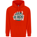 Go Back We Fooked Up Evolution Environment Childrens Kids Hoodie Bright Red