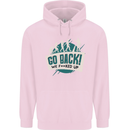 Go Back We Fooked Up Evolution Environment Childrens Kids Hoodie Light Pink