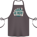 Go Back We Fooked Up Evolution Environment Cotton Apron 100% Organic Dark Grey