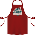 Go Back We Fooked Up Evolution Environment Cotton Apron 100% Organic Maroon