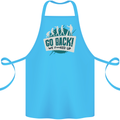 Go Back We Fooked Up Evolution Environment Cotton Apron 100% Organic Turquoise