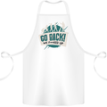Go Back We Fooked Up Evolution Environment Cotton Apron 100% Organic White