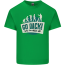 Go Back We Fooked Up Evolution Environment Kids T-Shirt Childrens Irish Green