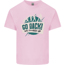 Go Back We Fooked Up Evolution Environment Kids T-Shirt Childrens Light Pink