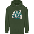 Go Back We Fooked Up Evolution Environment Mens 80% Cotton Hoodie Forest Green