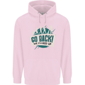 Go Back We Fooked Up Evolution Environment Mens 80% Cotton Hoodie Light Pink