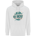 Go Back We Fooked Up Evolution Environment Mens 80% Cotton Hoodie White