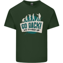 Go Back We Fooked Up Evolution Environment Mens Cotton T-Shirt Tee Top Forest Green