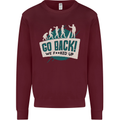 Go Back We Fooked Up Evolution Environment Mens Sweatshirt Jumper Maroon