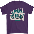 Go Back We Fooked Up Evolution Environment Mens T-Shirt Cotton Gildan Purple