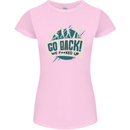 Go Back We Fooked Up Evolution Environment Womens Petite Cut T-Shirt Light Pink