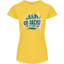 Go Back We Fooked Up Evolution Environment Womens Petite Cut T-Shirt Yellow