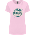 Go Back We Fooked Up Evolution Environment Womens Wider Cut T-Shirt Light Pink