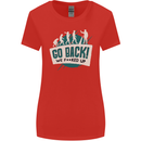 Go Back We Fooked Up Evolution Environment Womens Wider Cut T-Shirt Red