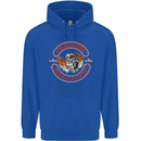Go Custom Dragstrip Hot Rod Hotrod Dragster Childrens Kids Hoodie Royal Blue