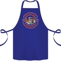 Go Custom Dragstrip Hot Rod Hotrod Dragster Cotton Apron 100% Organic Royal Blue