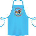 Go Custom Dragstrip Hot Rod Hotrod Dragster Cotton Apron 100% Organic Turquoise