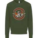 Go Custom Dragstrip Hot Rod Hotrod Dragster Kids Sweatshirt Jumper Forest Green