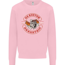 Go Custom Dragstrip Hot Rod Hotrod Dragster Kids Sweatshirt Jumper Light Pink