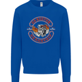 Go Custom Dragstrip Hot Rod Hotrod Dragster Kids Sweatshirt Jumper Royal Blue