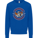 Go Custom Dragstrip Hot Rod Hotrod Dragster Kids Sweatshirt Jumper Royal Blue