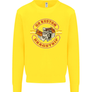 Go Custom Dragstrip Hot Rod Hotrod Dragster Kids Sweatshirt Jumper Yellow