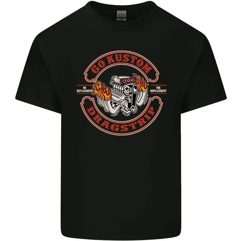 Go Custom Dragstrip Hot Rod Hotrod Dragster Kids T-Shirt Childrens Black