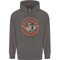Go Custom Dragstrip Hot Rod Hotrod Dragster Mens 80% Cotton Hoodie Charcoal