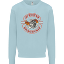 Go Custom Dragstrip Hot Rod Hotrod Dragster Mens Sweatshirt Jumper Light Blue
