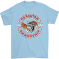 Go Custom Dragstrip Hot Rod Hotrod Dragster Mens T-Shirt Cotton Gildan Light Blue