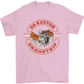 Go Custom Dragstrip Hot Rod Hotrod Dragster Mens T-Shirt Cotton Gildan Light Pink