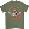 Go Custom Dragstrip Hot Rod Hotrod Dragster Mens T-Shirt Cotton Gildan Military Green