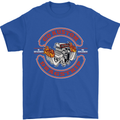Go Custom Dragstrip Hot Rod Hotrod Dragster Mens T-Shirt Cotton Gildan Royal Blue