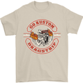 Go Custom Dragstrip Hot Rod Hotrod Dragster Mens T-Shirt Cotton Gildan Sand