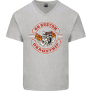 Go Custom Dragstrip Hot Rod Hotrod Dragster Mens V-Neck Cotton T-Shirt Sports Grey