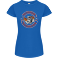 Go Custom Dragstrip Hot Rod Hotrod Dragster Womens Petite Cut T-Shirt Royal Blue