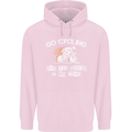 Go Cycling Say Voices in My Head Cyclist Childrens Kids Hoodie Light Pink