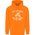 Go Cycling Say Voices in My Head Cyclist Childrens Kids Hoodie Orange