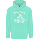 Go Cycling Say Voices in My Head Cyclist Childrens Kids Hoodie Peppermint
