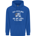 Go Cycling Say Voices in My Head Cyclist Childrens Kids Hoodie Royal Blue