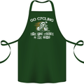 Go Cycling Say Voices in My Head Cyclist Cotton Apron 100% Organic Forest Green