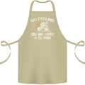 Go Cycling Say Voices in My Head Cyclist Cotton Apron 100% Organic Khaki