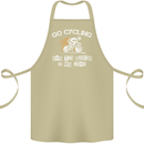 Go Cycling Say Voices in My Head Cyclist Cotton Apron 100% Organic Khaki