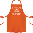 Go Cycling Say Voices in My Head Cyclist Cotton Apron 100% Organic Orange