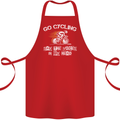 Go Cycling Say Voices in My Head Cyclist Cotton Apron 100% Organic Red